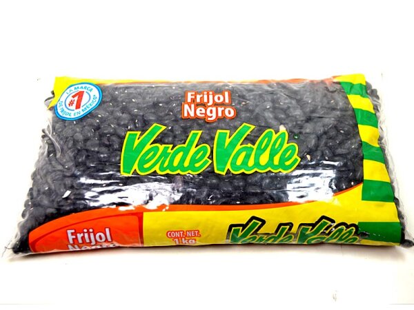 Verde Valle getrocknete schwarze Bohnen (Frijol Negro) (1kg)
