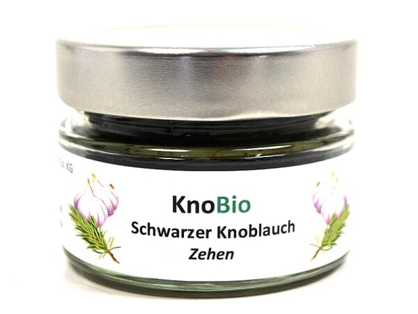 KnoBio - Schwarzer Knoblauch im Glas (60g)