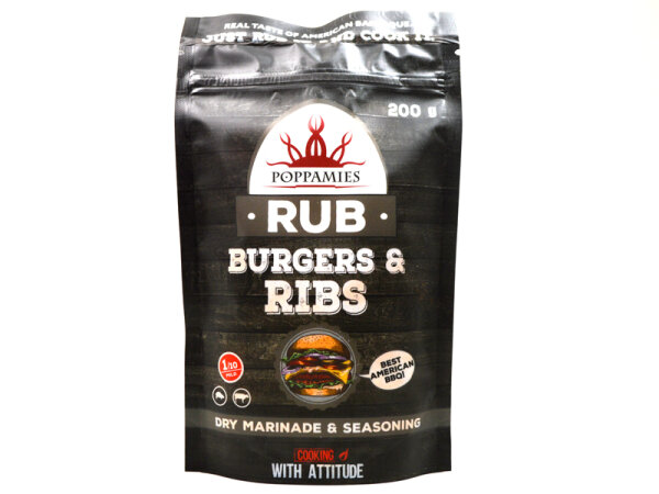 Poppamies - Burgers & Ribs Rub (200g)